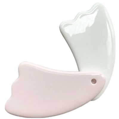 パーソナライズド ロゴ 提供 ミニマッサージ 陶器 グアシャ ツール 身体 首 顔 自己 皮膚ケア スパ 顔 リフティング 美容