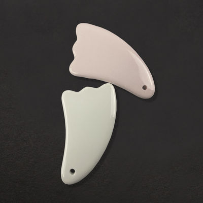 パーソナライズド ロゴ 提供 ミニマッサージ 陶器 グアシャ ツール 身体 首 顔 自己 皮膚ケア スパ 顔 リフティング 美容