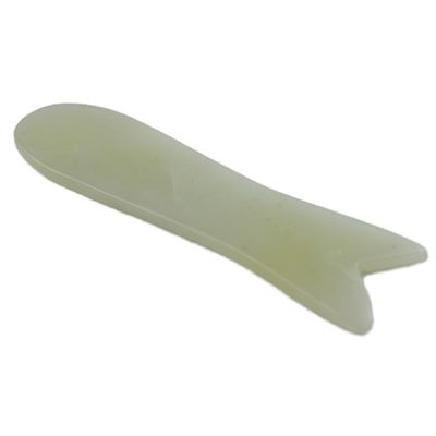 顔と体のマッサージツール 肌ケア 美容室 設備 スパ 天然魚形Xiuyan Jade Gua Sha スクラッピングボード