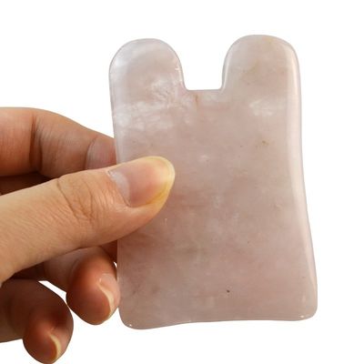 ローズクォーツ グア・シャ マッサージツール 自己ケア スパ 顔提起 美容器具 身体マッサージ カスタムロゴ