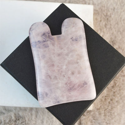 ローズクォーツ グア・シャ マッサージツール 自己ケア スパ 顔提起 美容器具 身体マッサージ カスタムロゴ