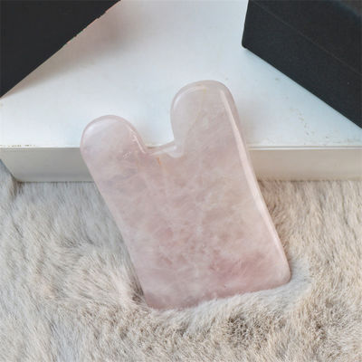 ローズクォーツ グア・シャ マッサージツール 自己ケア スパ 顔提起 美容器具 身体マッサージ カスタムロゴ