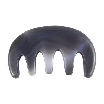 ボディマッサージ器 天然アゲート ポケットコンベ 広い歯のコンベ SPA グア・シャ 頭皮マッサージ ブラシ ヘアケアツール