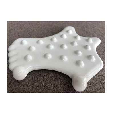白色セラミック グアシャ マッサージ ツール で 肌 を 強く し て 筋肉 を のんびり に する