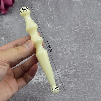 マッサージペン 天然樹脂 足マッサージ器 ストックバック 針刺術 中国医学 顔マッサージのためのグアシャ 美容ツール