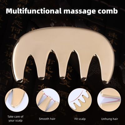 銅 グアシャ マッサージ ツール メタル 青銅 髪 グアシャ  Comb アクupuncture 頭部 アクupuncture  Comb の スカルピング ポイント 装置