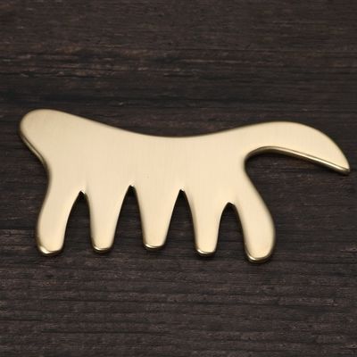 ヘアヘルスケア サロン 美容ツール スカルプ マッサージ  Comb Guasha 石頭 ヘッド マッサージ  天然 銅 Gua Sha ボード と ヘア カー