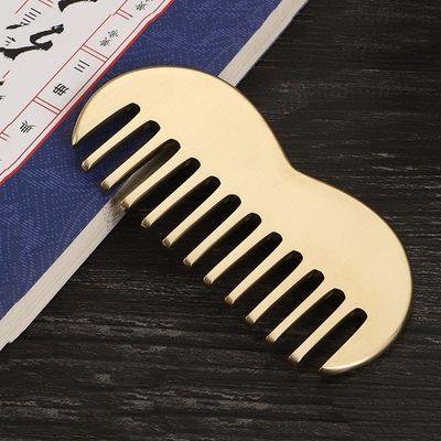 繊細な歯 天然の銅 Gua Sha ボード スカルプ マッサージ カム Guasha ストーン ヘッド マッサージ 髪 ヘルスケア サロン 美容ツール