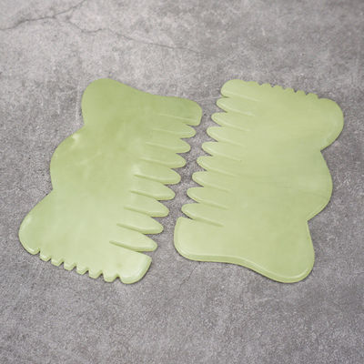 天然のXiuyan Jade Gua Sha アキュポイント マッサージ ヘア シャンプー 頭をリラックスさせる