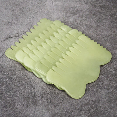 天然のXiuyan Jade Gua Sha アキュポイント マッサージ ヘア シャンプー 頭をリラックスさせる