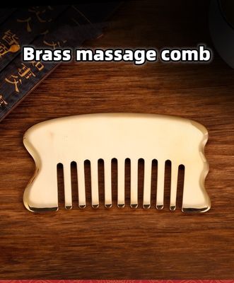 筋肉マッサージ ヘッドマッサージツール カスタムロゴ 頭皮マッサージツール スクウェア 青銅 グア・シャ・コンブ 金属 銅 グア・シャ・コンブ