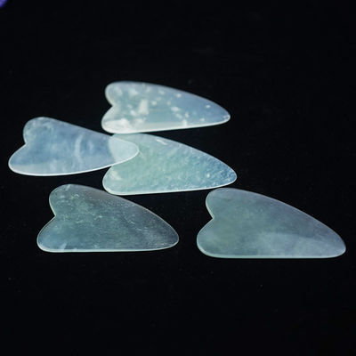 洗顔 薄いXiuyan Jade Gua Sha Board Guasha 顔と体のマッサージ 整体筋マッサージ ビューティサロン