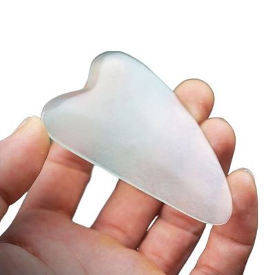 洗顔 薄いXiuyan Jade Gua Sha Board Guasha 顔と体のマッサージ 整体筋マッサージ ビューティサロン