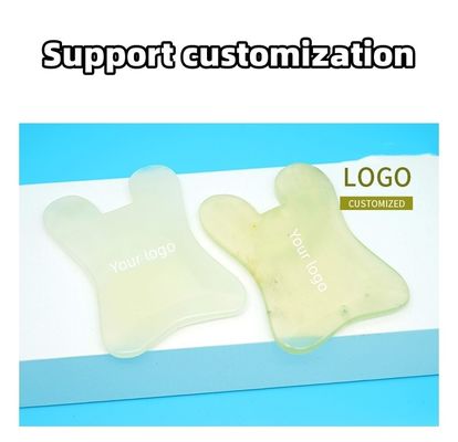 2024 天然 U 形 Xiuyan Jade Gua Sha 全身マッサージ用 マッサージボード 顔マッサージ 肌の美容ツール