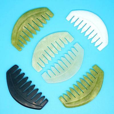 2024 丸い形 天然のXiuyan Jade Gua Sha スカルプ マッサージ 毛穴 頭部 ヘアケア マッサージ 掘削 メリディアン ベストセラー 製品