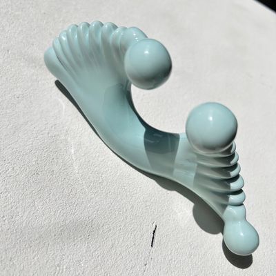 リンパ管排水と肌の美容回復のためのブルーセラミックグアシャマッサージツール