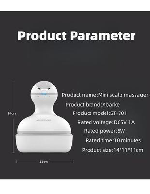 パーソナライズド ロゴ 入手可能 ミニ ハンドヘルド 振動体 マッサージ 装置 頭 マッサージ 領域 白い外観