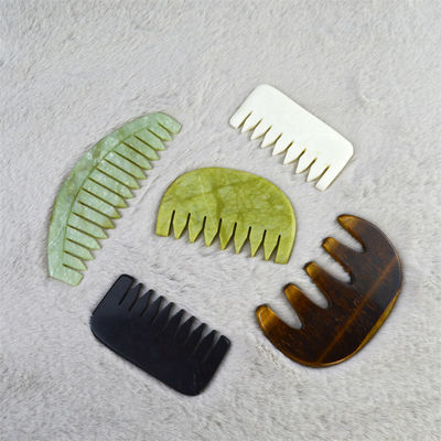 ロゴ オーダーメイド ロゴ 入手可能 純天然 石玉石 石玉石 髪型 頭皮 毛穴 毛穴 マッサージ 低MOQ Gua Sha Comb
