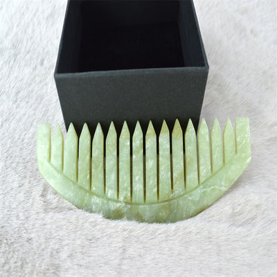 2024 天然のXiuyan Jade Gua Sha 頭部マッサージ 髪をマッサージする頭部マッサージ器 身体筋肉 髪の健康ケアと頭痛緩和
