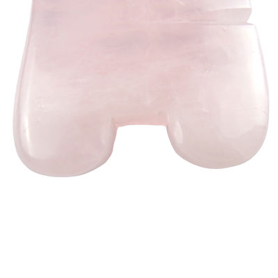 ローズクォーツ グア・シャ 頭皮マッサージ用 毛穴 マッサージ用 頭部マッサージ用 セルフケア スパ 顔リフティング 美容用品