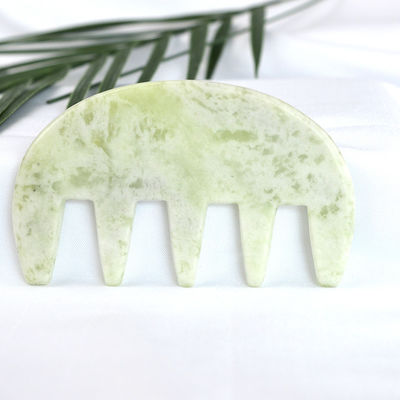 筋肉マッサージ 100% 天然のXiuyan Jade Gua Sha スクラッピング Comb Guasha石 顔 身体 スパ マッサージ 肌ケア 美容ツール