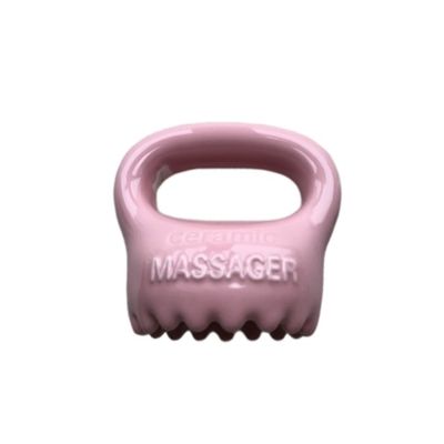 身体マッサージ 器具 陶器 家用 ピンク カラー グア シャ 頭皮 マッサージ ツール ハンドルとスパ リラックス ビューティ マッサージ