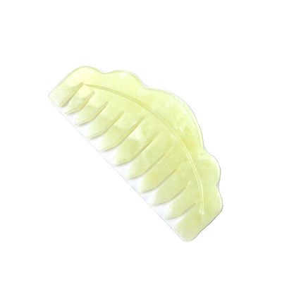 自然Xiuyan Jade Gua Sha スクラッピング マッサージ 髪型 治療 ツール
