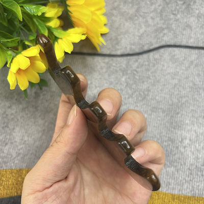 メリディアンケア ジェイド 理石 天然虎の目石 グア・シャ・スクラッパー 頭と頭皮のマッサージ