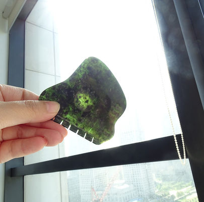 玉石 天然 ナナンヤン 黒緑 グアシャ 草磨 マッサージ グアシャ キーを活性化し,担保を掘り出す