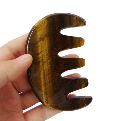 カスタマイズされたロゴは,頭皮の顔の循環を改善するためのGua Sha Combマッサージツールで利用できます.