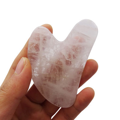 顔マッサージ 心形 白水晶 グア・シャ 石 SPA 中古中国医学センターの针刺療法