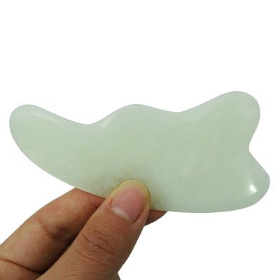 カスタマイズされたロゴ グリーン ナチュラル スパ グア・シャ 頭皮マッサージ 顔と体の皮膚を掻くためのツール グア・シャ ポーリング マッサージ器