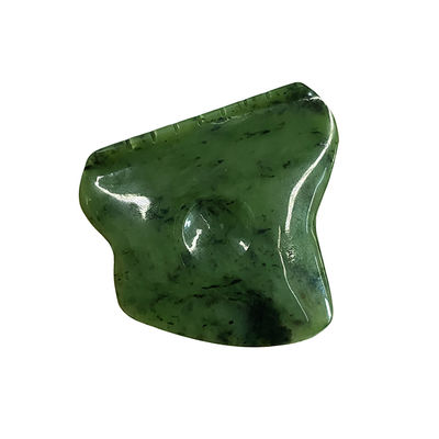 ボディマッサージ器 緑ネフライト 玉 Gua Sha スクラッピング マッサージツール 顔の緊張解消と自助