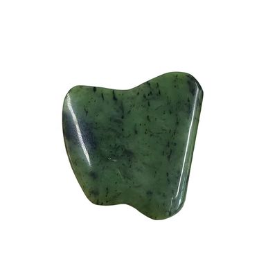 ボディマッサージ器 緑ネフライト 玉 Gua Sha スクラッピング マッサージツール 顔の緊張解消と自助