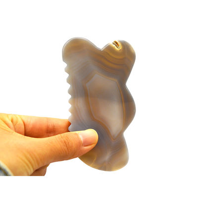 手作り 天然アゲート グア・シャ スクラッピング マッサージボード アクupuncture 療法 手作りと伝統的な