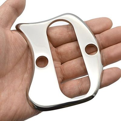 スタッドレスタイヤ グアシャ ツール ボディマッサージ器 マッサージツール 擦り取り 約9.8cm*7.5cm メタル グアシャ マッサージ
