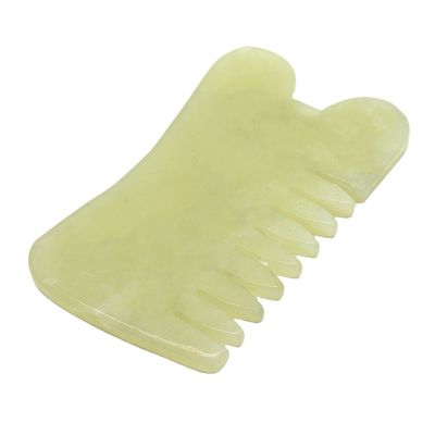 Xiuyan Jade Guasha マッサージ カム グア・シャ スカーピング 顔面ツール 赤外線理学機能 88*50*4mm