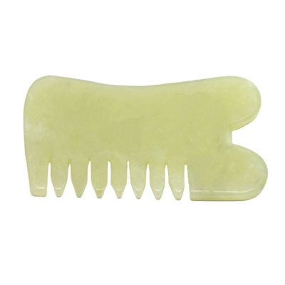 Xiuyan Jade Guasha マッサージ カム グア・シャ スカーピング 顔面ツール 赤外線理学機能 88*50*4mm