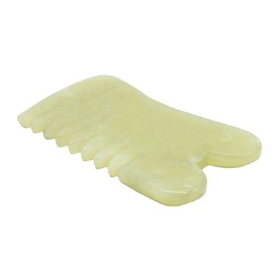 Xiuyan Jade Guasha マッサージ カム グア・シャ スカーピング 顔面ツール 赤外線理学機能 88*50*4mm