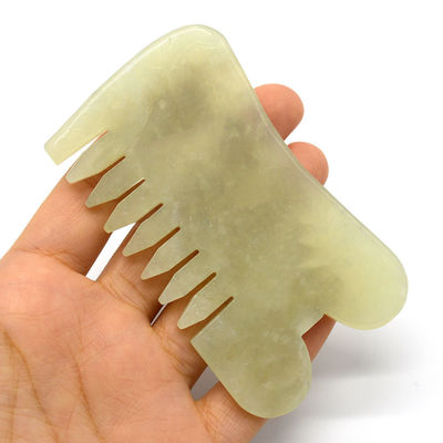 Xiuyan Jade Guasha マッサージ カム グア・シャ スカーピング 顔面ツール 赤外線理学機能 88*50*4mm