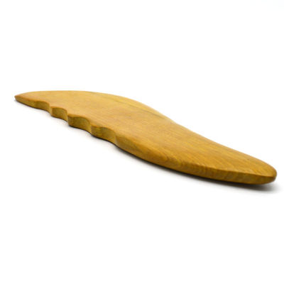 OEM 天然カンファール 木 Gua Sha 顔と体のマッサージのためのツール S 形デザイン