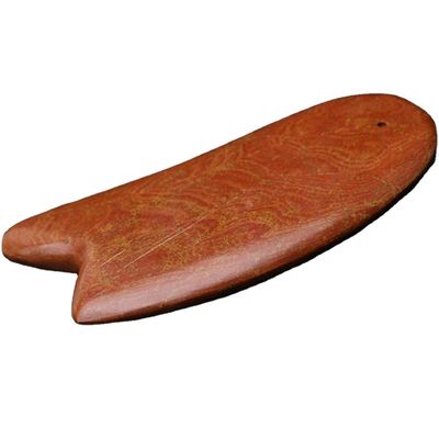 レッド・ビアン・ストーン・グア・シャ・ツール・フォー・スクレイピング マッサージ機 身体 10.5cm*6cm*0.7cm 長さ