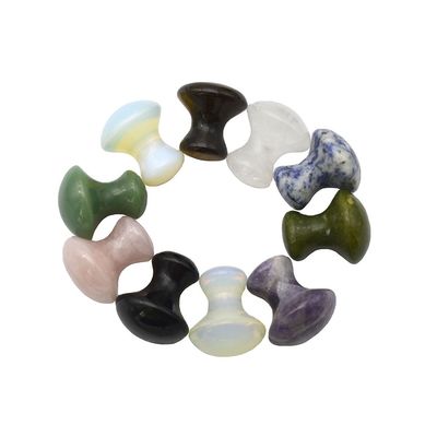 40mm 高さ 30mm 直径 ローズクォーツ 形はキノコ Gua Sha マッサージストーン