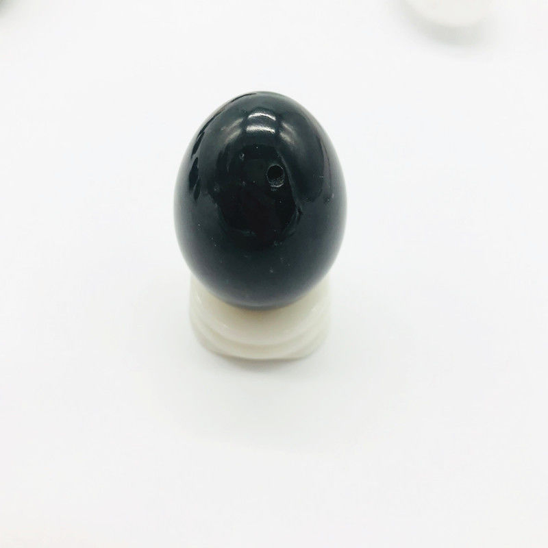自然濃緑色 認定 中型 穴抜き ナイフライト 玉玉 ヨーニ 卵 40*30mm