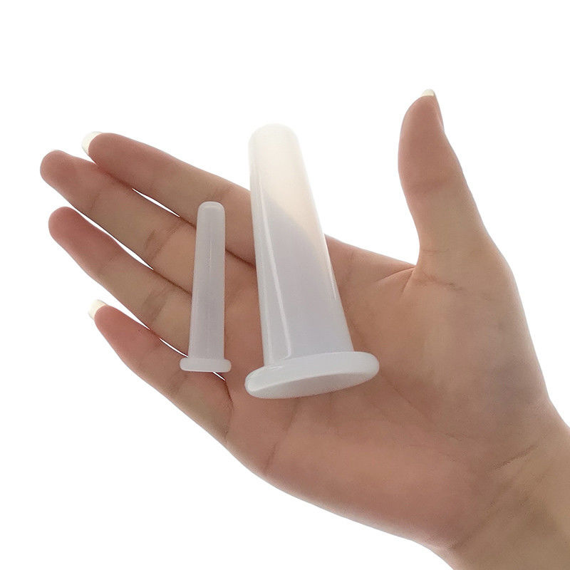 2Pcs シリコン カップ セット 医療 理学療法 マッサージ カップ 真空吸い込み カップ