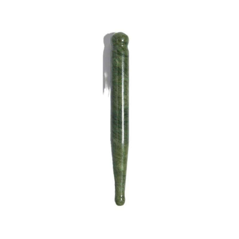 110*12mm Xiuyan Jade Gua Sha Stick 最高のマッサージとリンパ管排水ツール