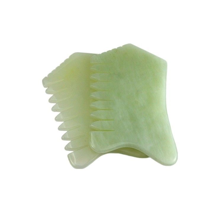 100% 天然のXiuyan Jade Comb 皮膚ケア マッサージツール SPA 治療 アクupuncture リラックス療法