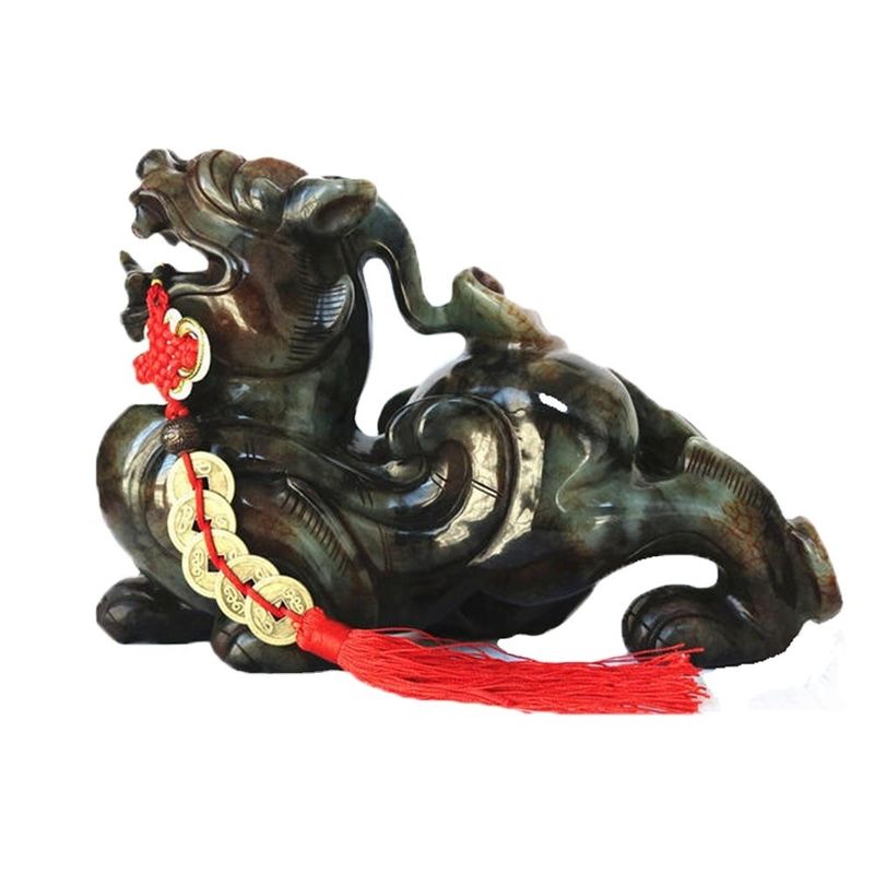 クォーツ クリスタル 玉 ピキシウ 緑の彫像 家庭用 ギフト 20cm 宝石 フェンシュウイ 彫刻 彫刻 彫刻 家庭装飾 愛情
