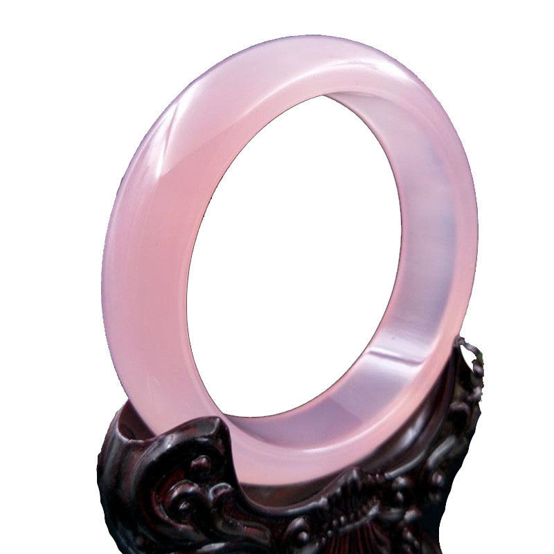 アート 収集品 ピンク ヒビスカス ブレスレット 天然紫玉 ブレスレット Aグレード 玉玉 宝石 ブレスレット 女性