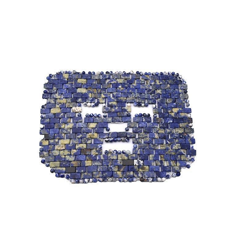 アメチスト・ジャード・ローラー 天然ブルー・ドット・ストーン 顔面マスク 抗老化 熱冷療法 顔のケアツール